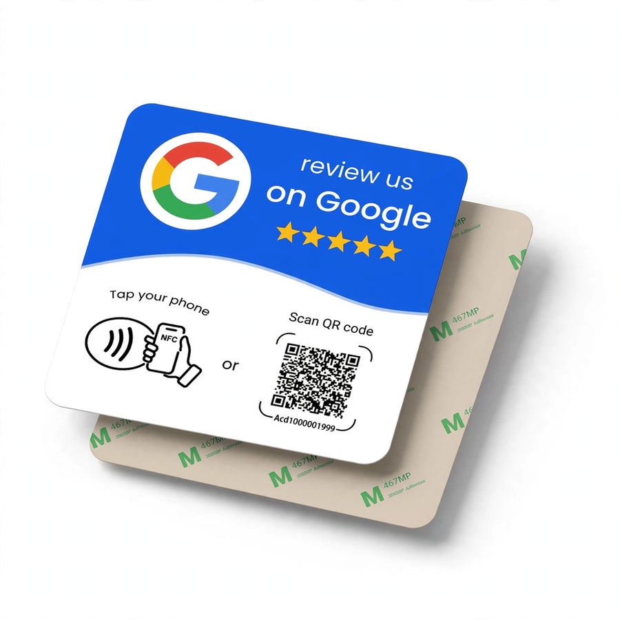 Google Bewertung Sticker NFC & QR – Tap oder Scan