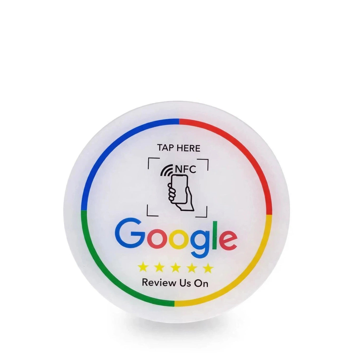 Runder Google Bewertungsaufsteller – NFC
