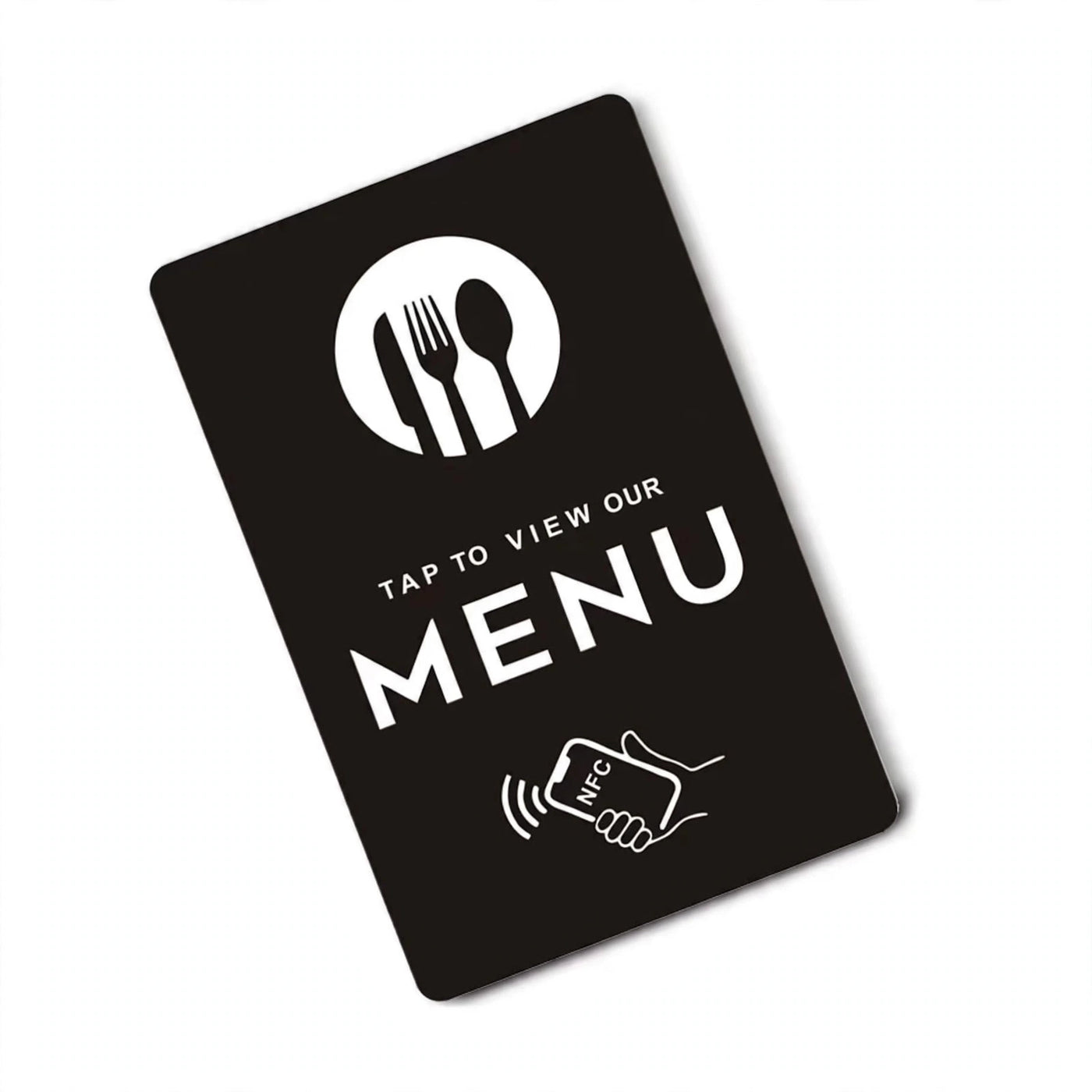 NFC Menükarte – Schwarz/Weiss