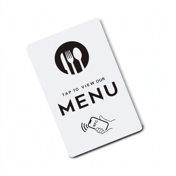 NFC Menükarte – Weiß