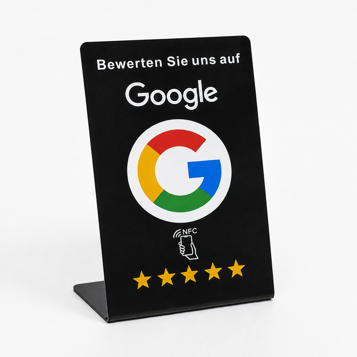 Google Bewertungsaufsteller mit NFC